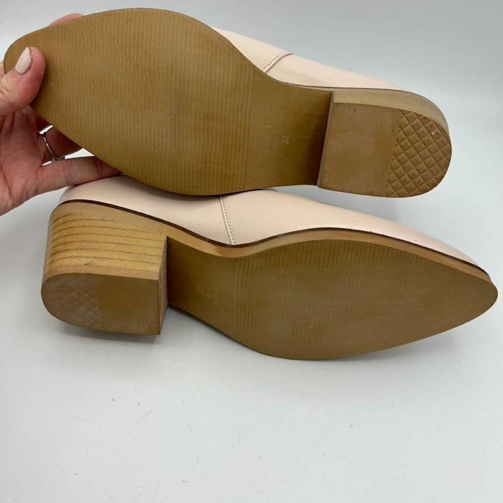 L'intervalle 37 Us Size 6.5 / 7 Slip-On Tan Blush Pink Boots 2 1/4" Heel Booties — image 8 of 8